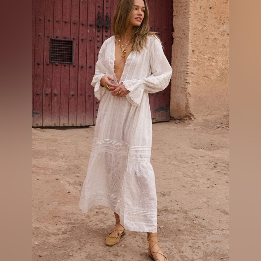 Spell Free People Whimsy Garden Lace Gown - Moonflower - Picture 12 of 12